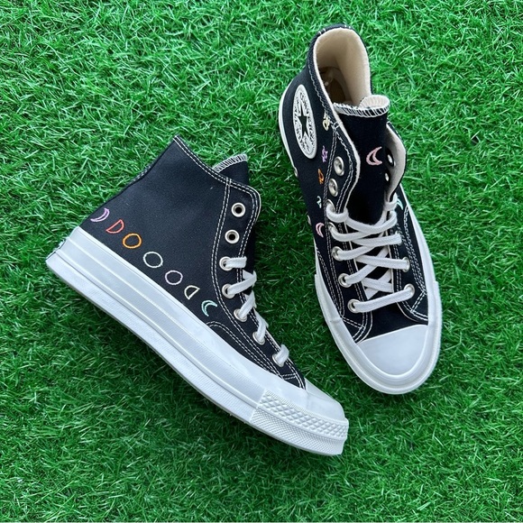 🎁Converse Chuck 70 Hi Black / Vintage White - Picture 6 of 10